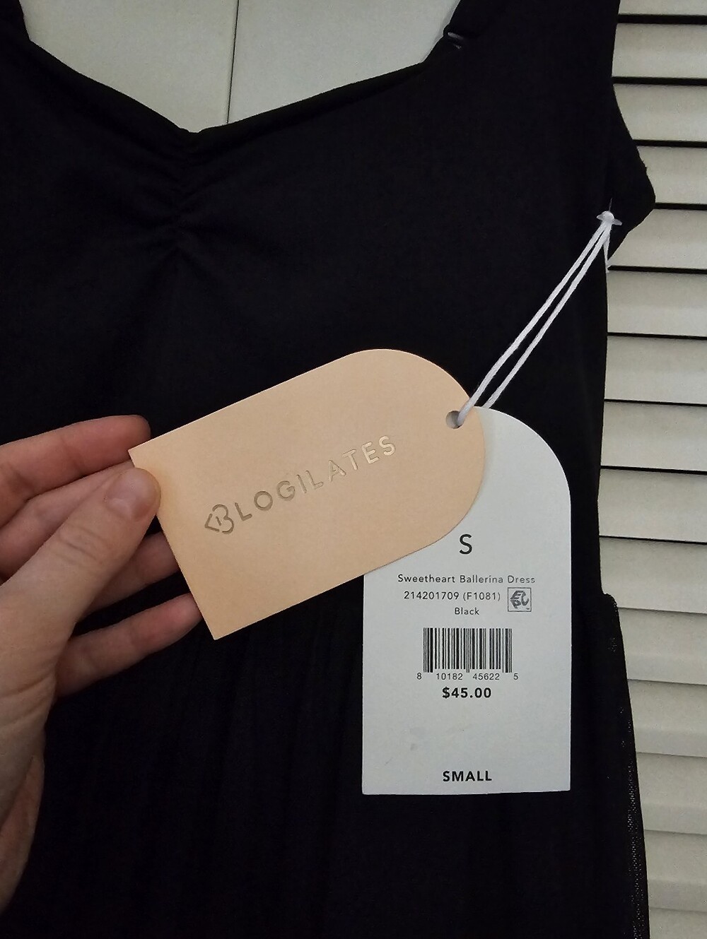 Blogilates Sweetheart Babydoll Black Dress - Picture 7 of 8